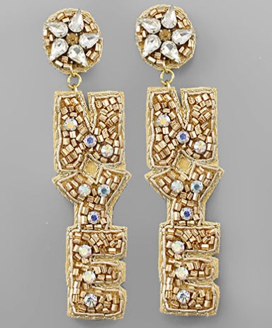 Beaded NYE Earrings