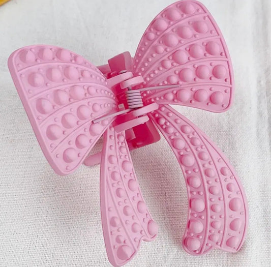 Bubble Bow Claw Clip