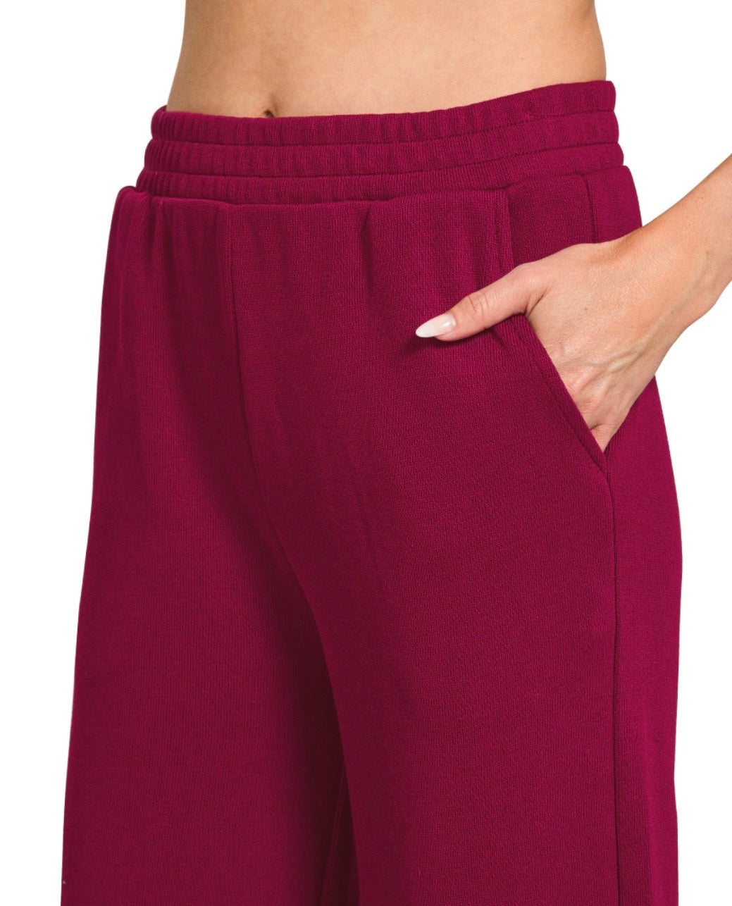 Kade Ribbed Two Piece Set, Burgundy