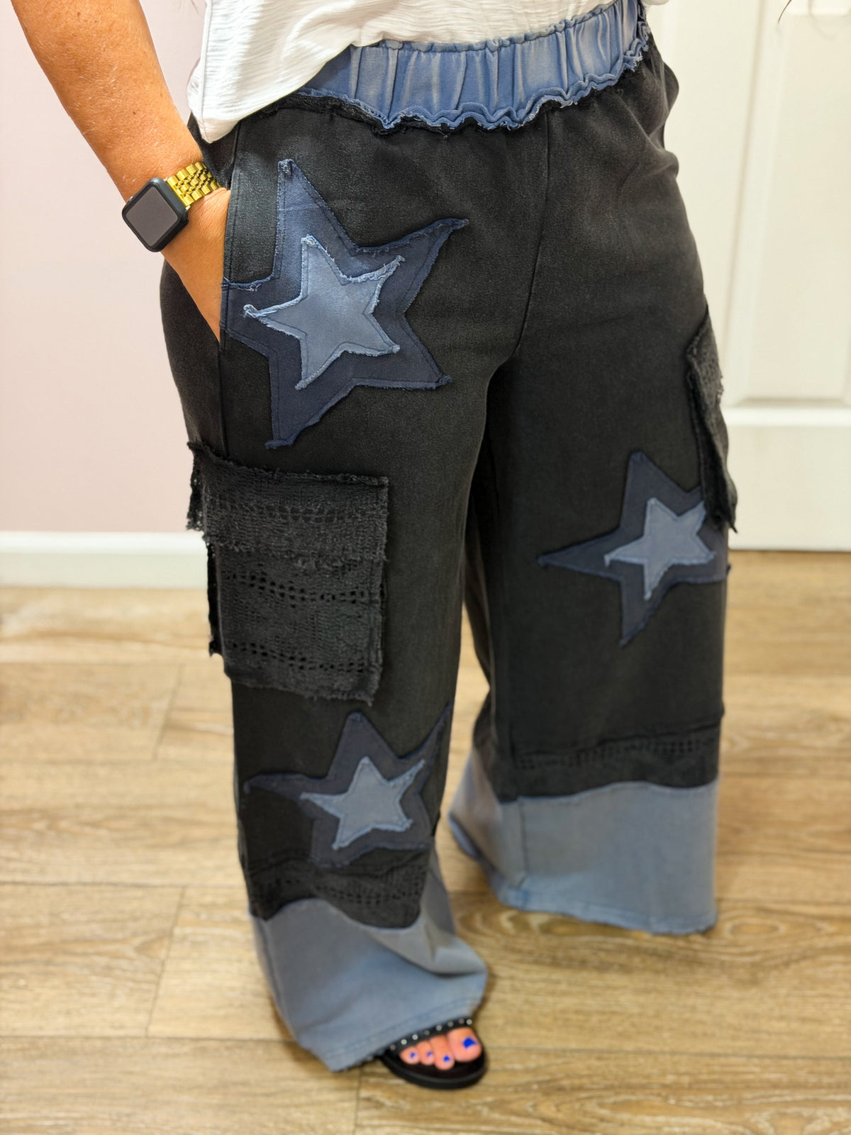 Days End Star Patch Pants
