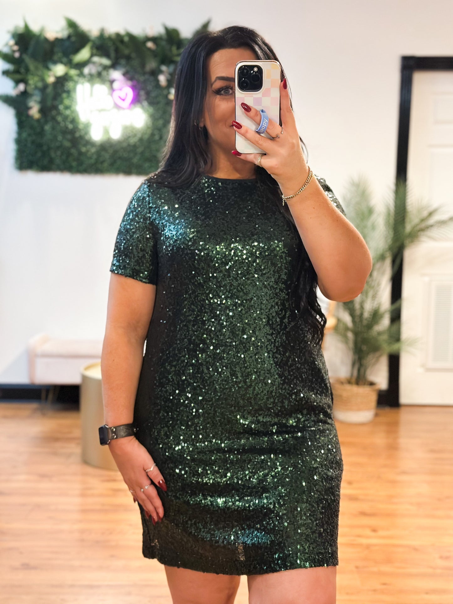 Evening To Shine Sequin Dress