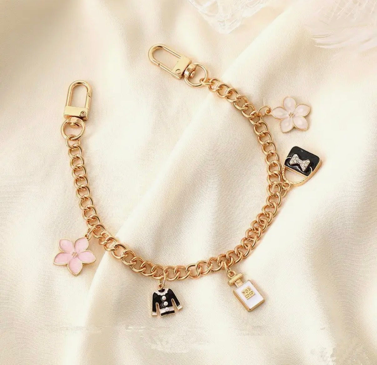 Purse/Flower/Perfume Bag Charm Chain