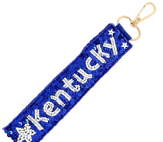 “Kentucky” Sequin Keychain