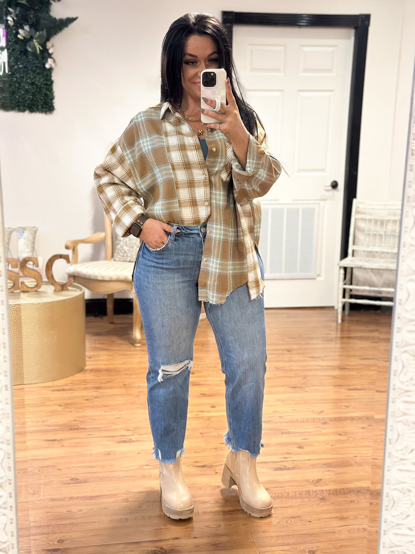 Noelle Patchwork Flannel