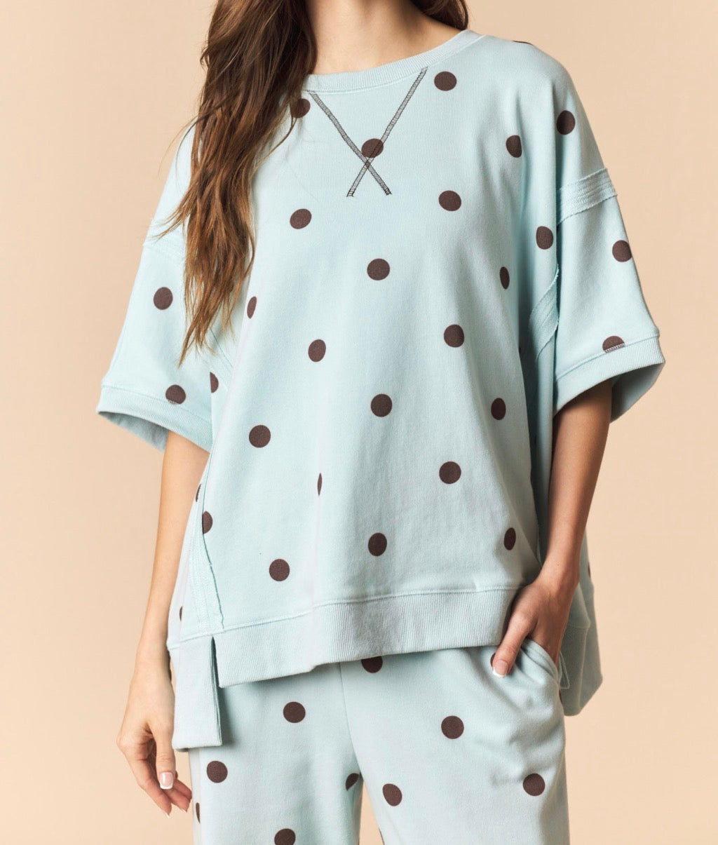 Serenity Polka Dot Lounge Set