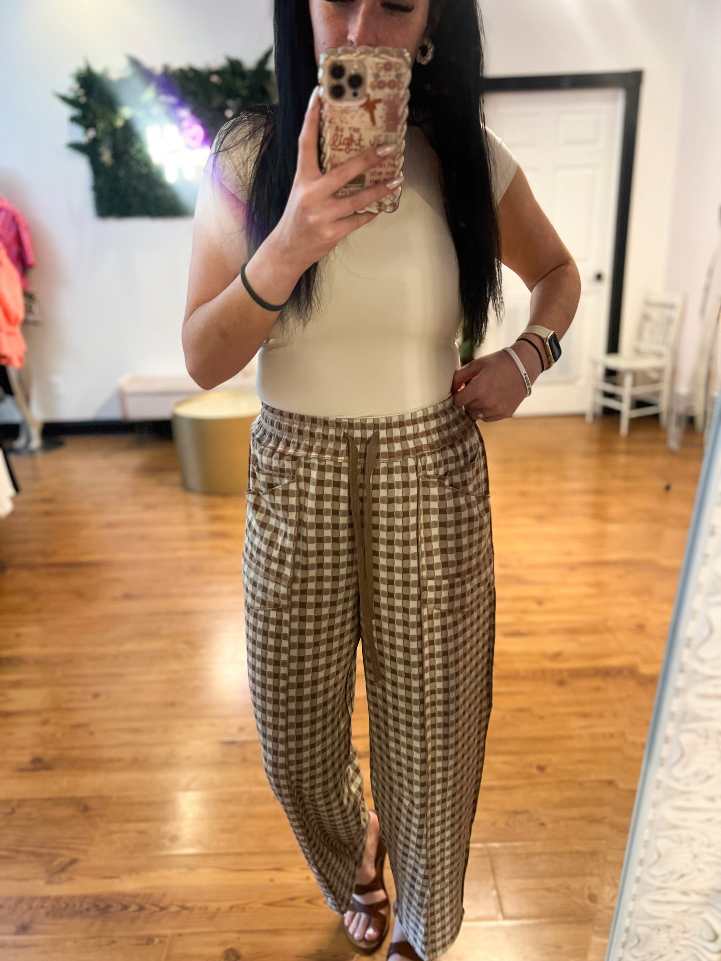 Check Me Out Barrel Utility Pants