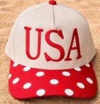 USA Polka Dot Bill Hat