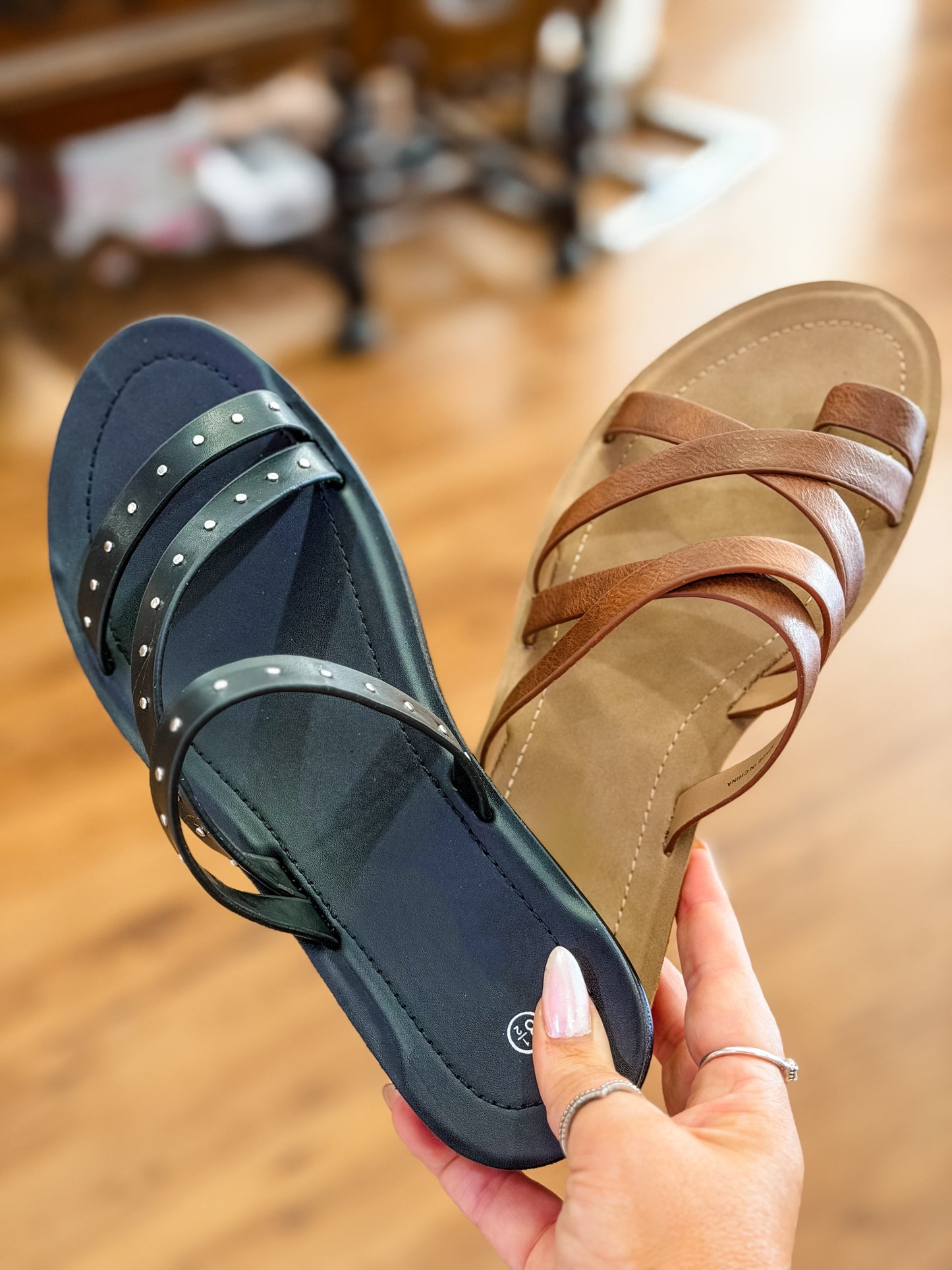 Christa Studded Strap Sandal