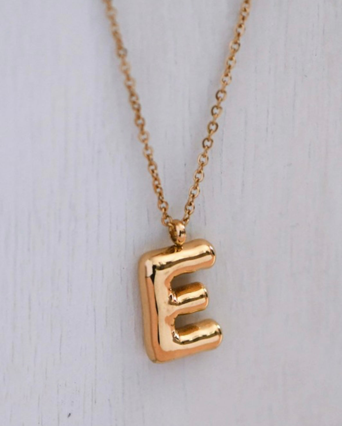 Bubble Initial Necklace