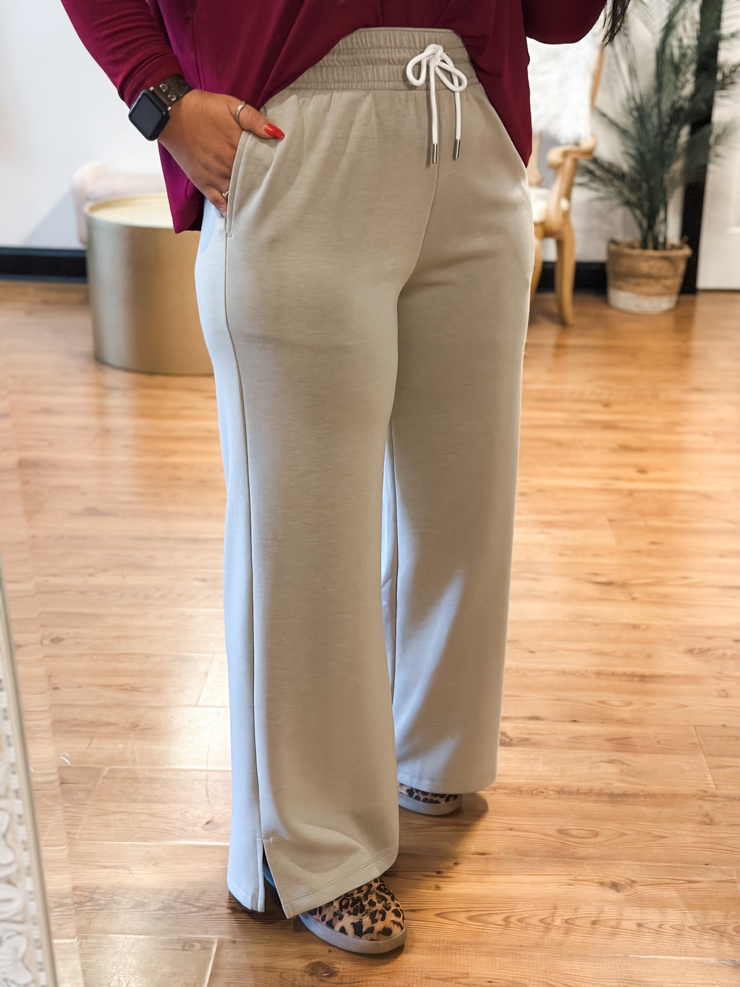 Short on Time Lounge Pants, Beige