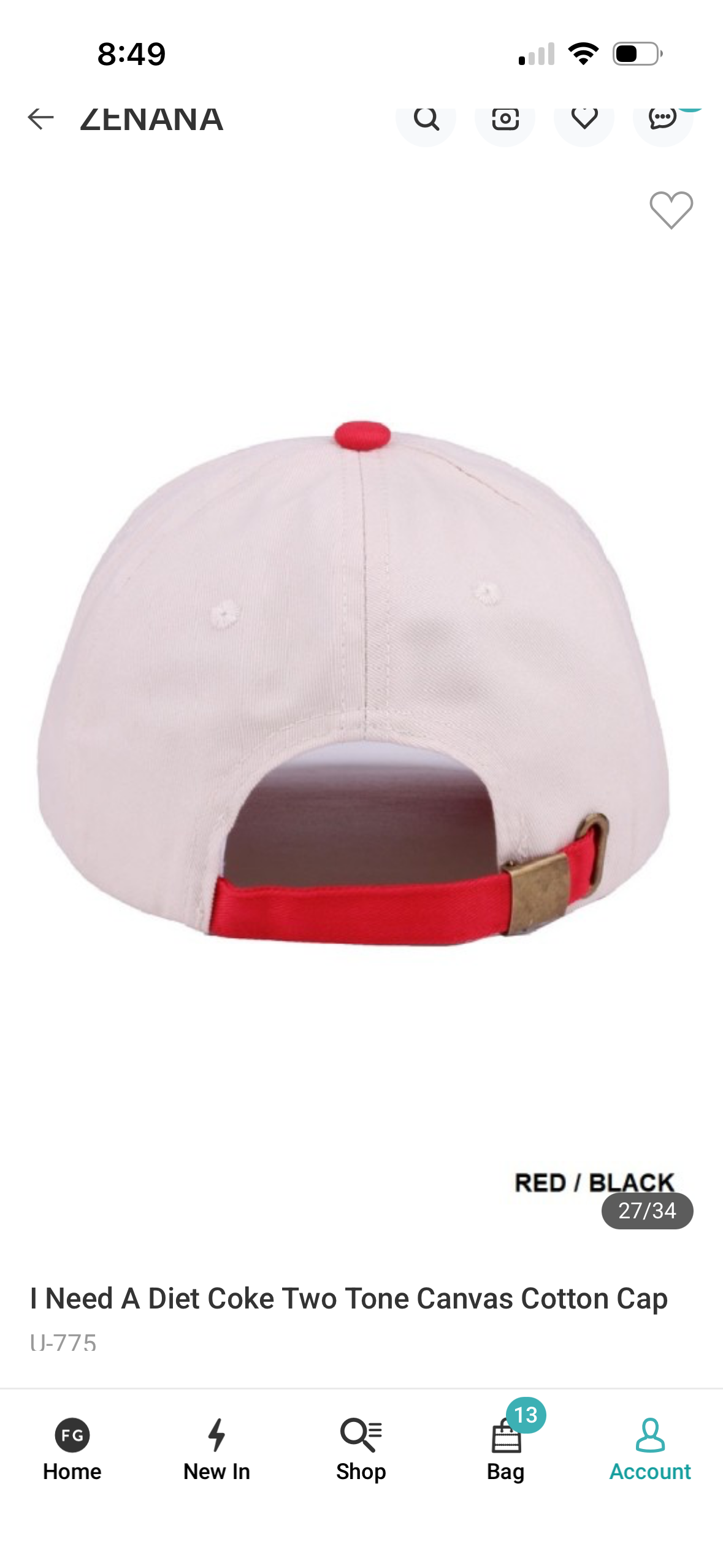 Diet Coke Canvas Hat