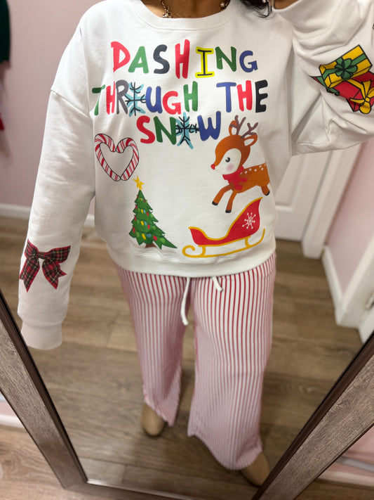 Front & Back Colorful Christmas Sweatshirt