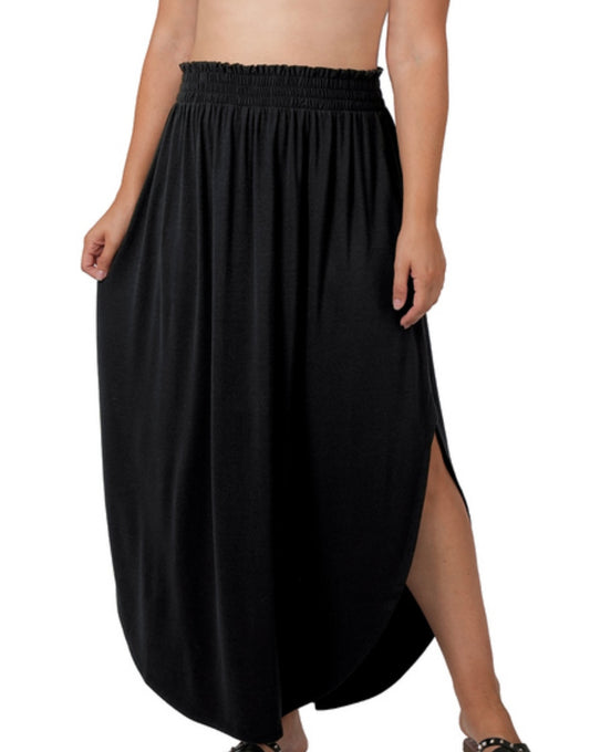 Plus Size Maxi Skirt