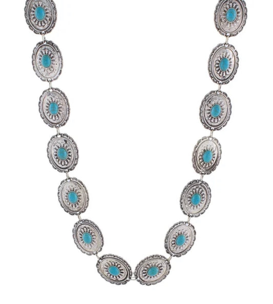 Oval Stone Western Necklace