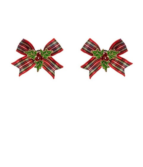 Mistletoe Ribbon Earrings
