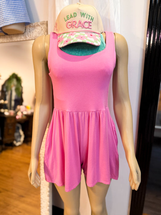 Always Around Romper, Pink