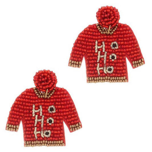 Red Ugly Sweater Earrings