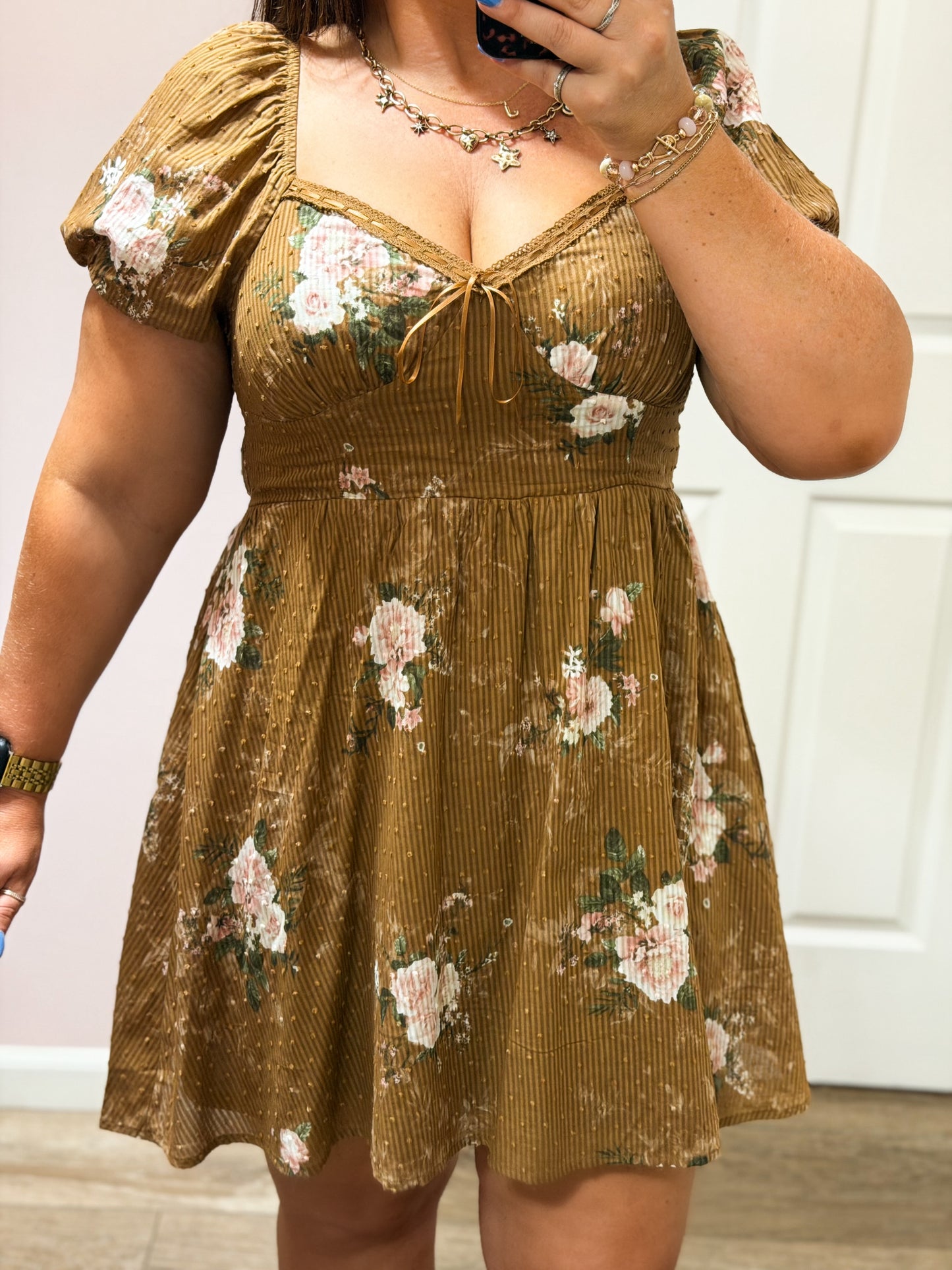 Evening Blossom Floral Dress