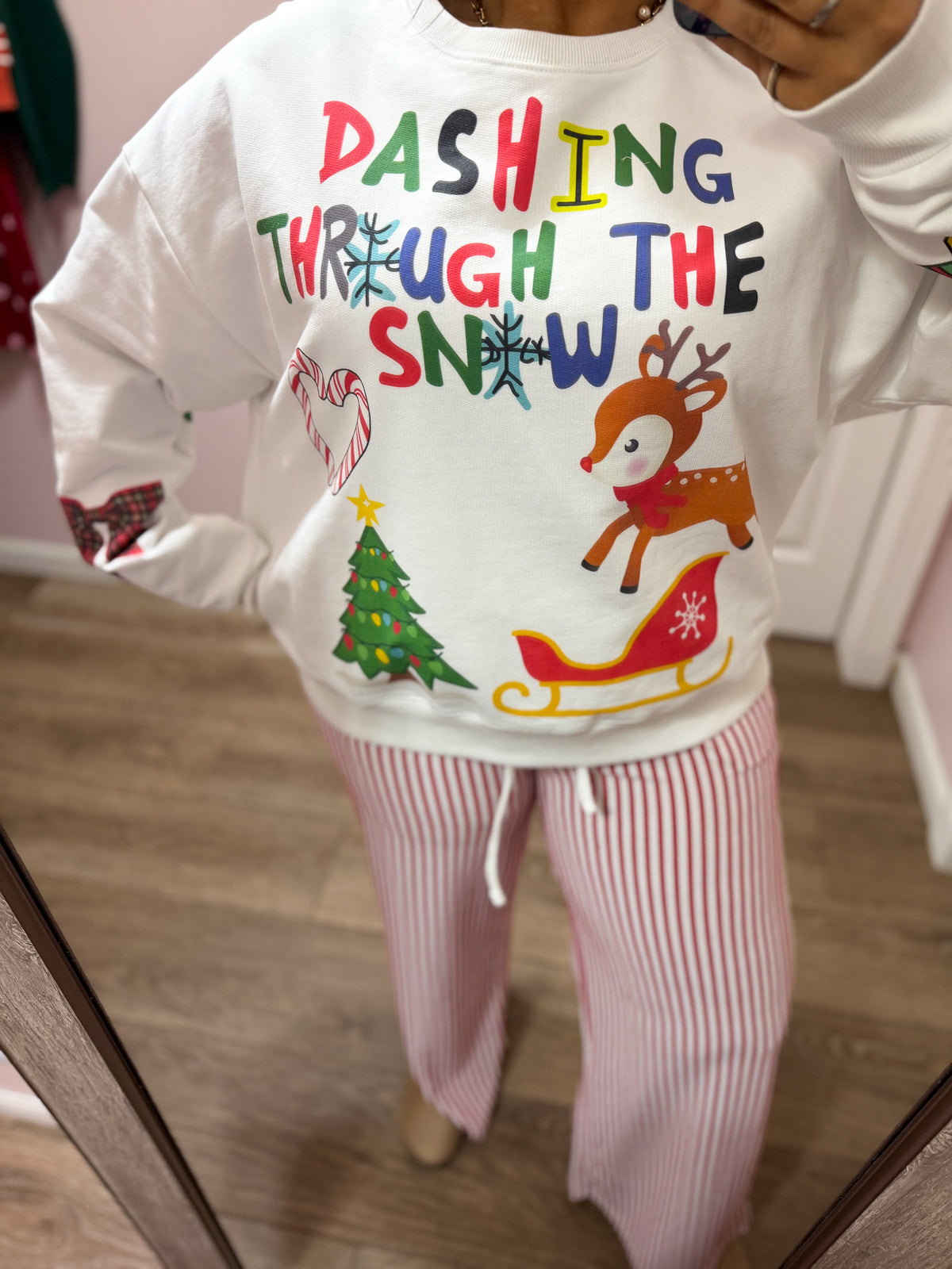 Front & Back Colorful Christmas Sweatshirt