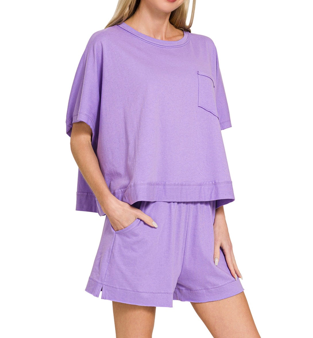 Day To Day Two Piece Set, Lavender