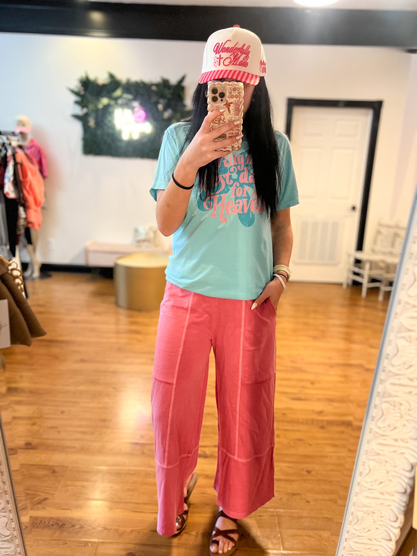 Next Level Wide Leg Pants, Fuchsia