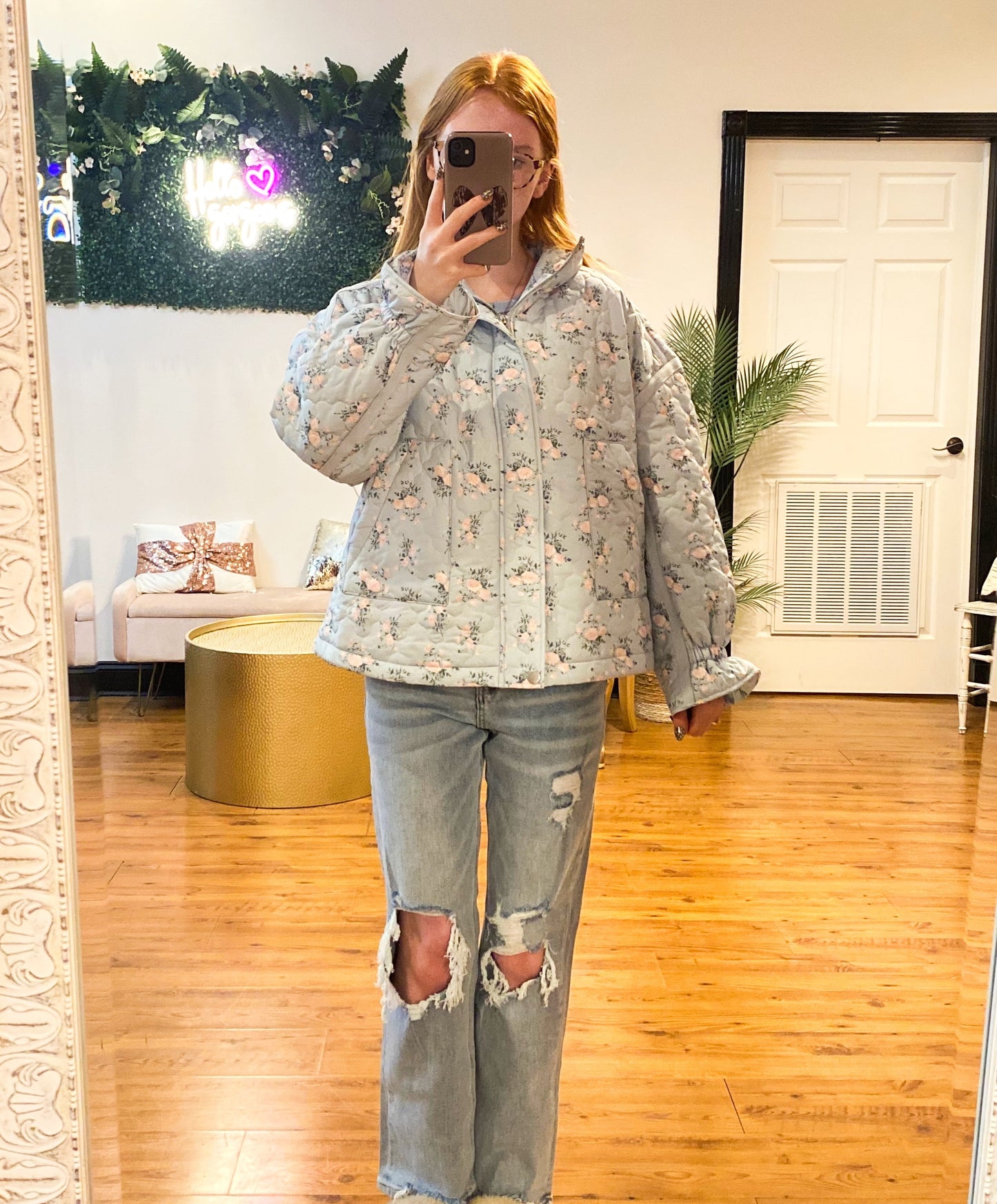 Floral Quilted Jacket