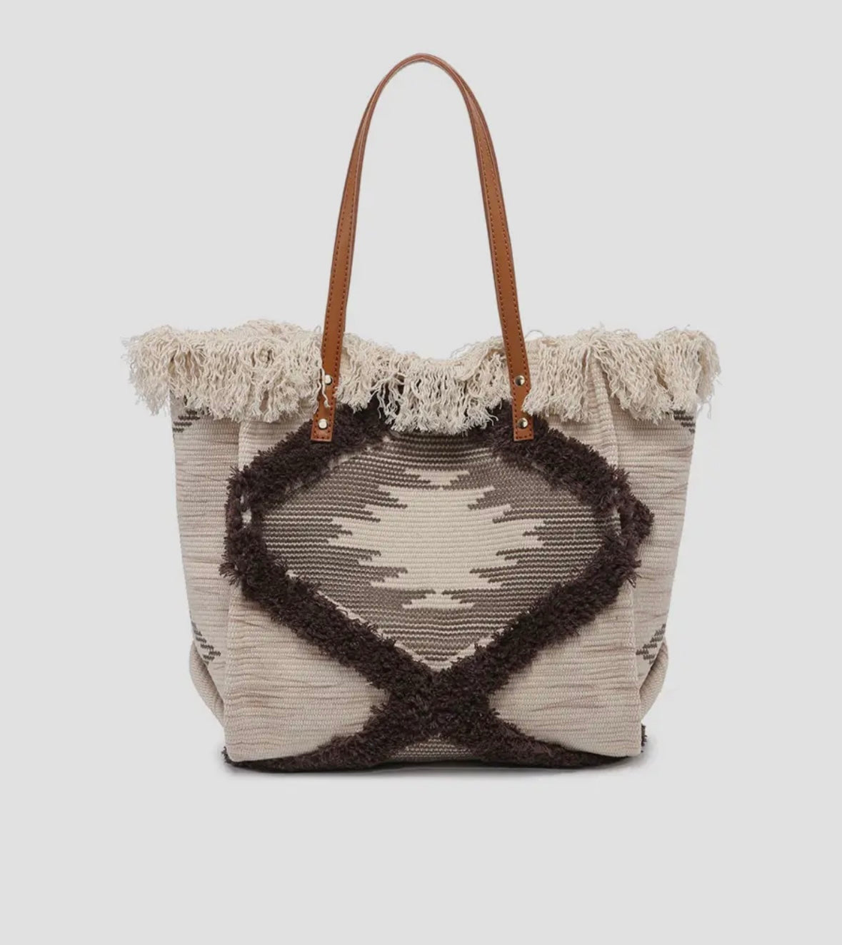 Madison Handwoven Fringe Tote