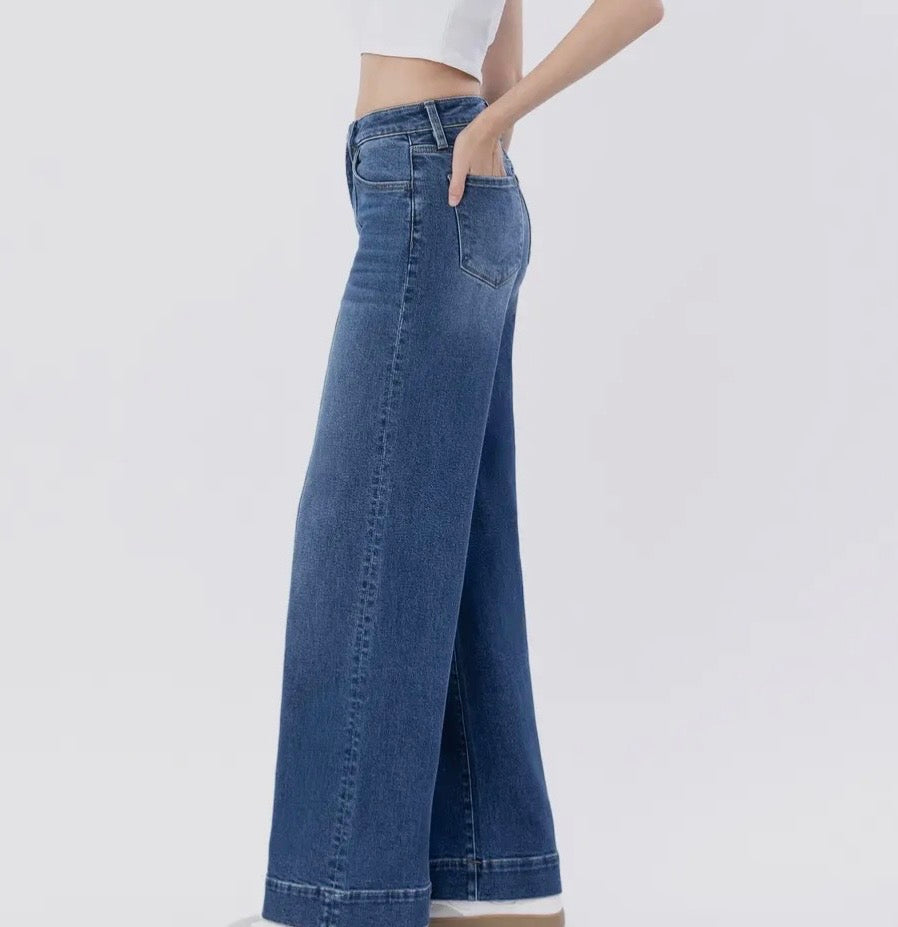 Jayce Trouser Hem Wide Leg Jeans