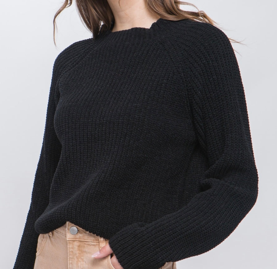 Keep Me Close Sweater, Black