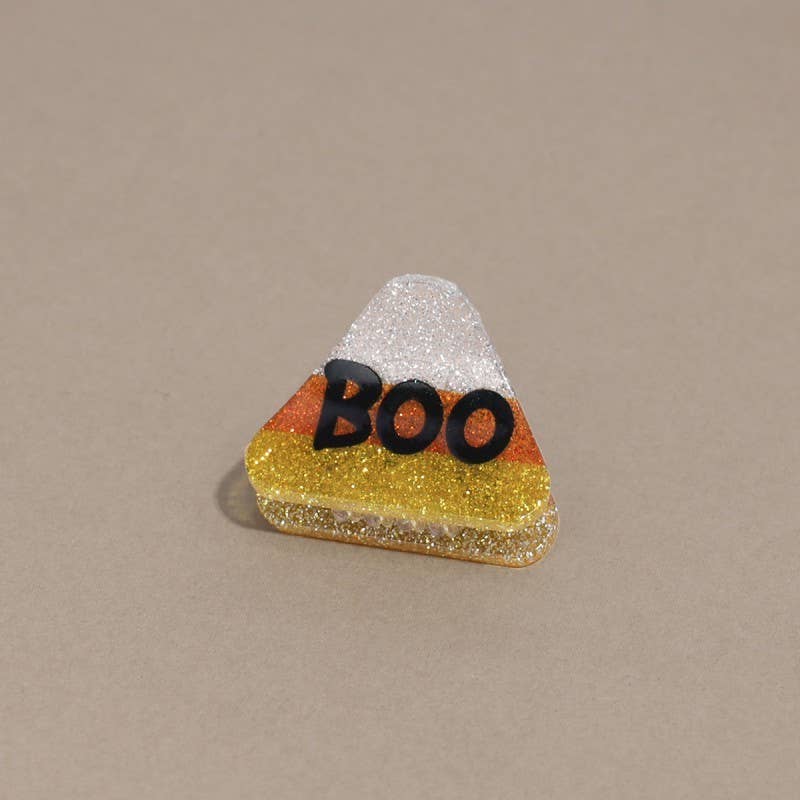 HALLOWEEN PUMPKIN GHOST SET OF 4 HAIR CLAW CLIPS