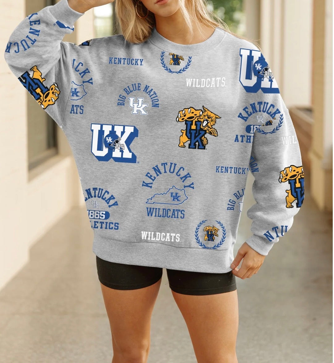 Wildcats On Repeat Crewneck