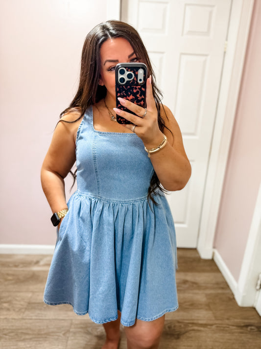 Easygoing Denim Dress
