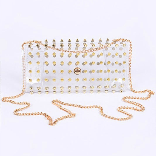 Clear Studded Crossbody