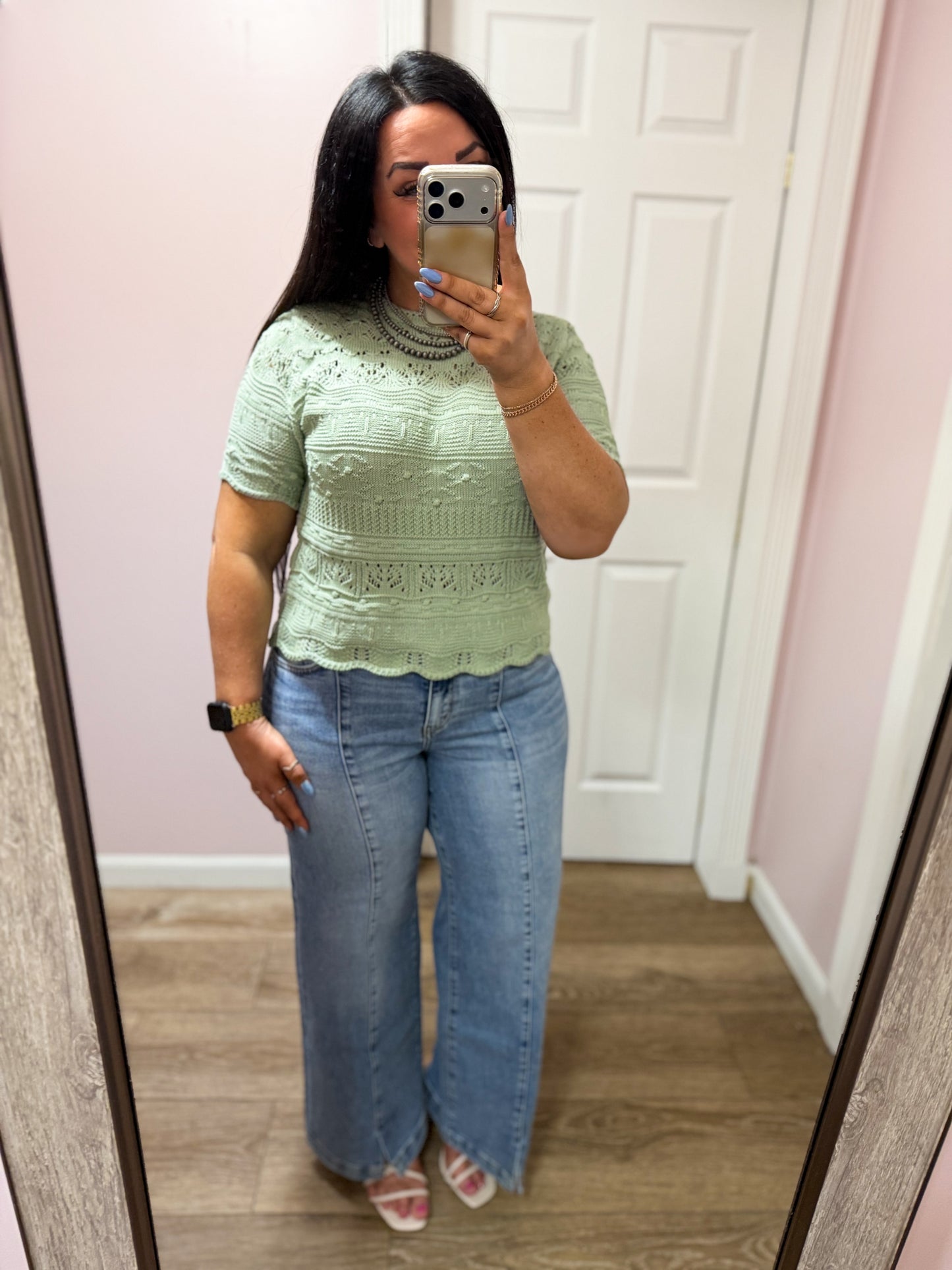 Find Joy Textured Knit Top