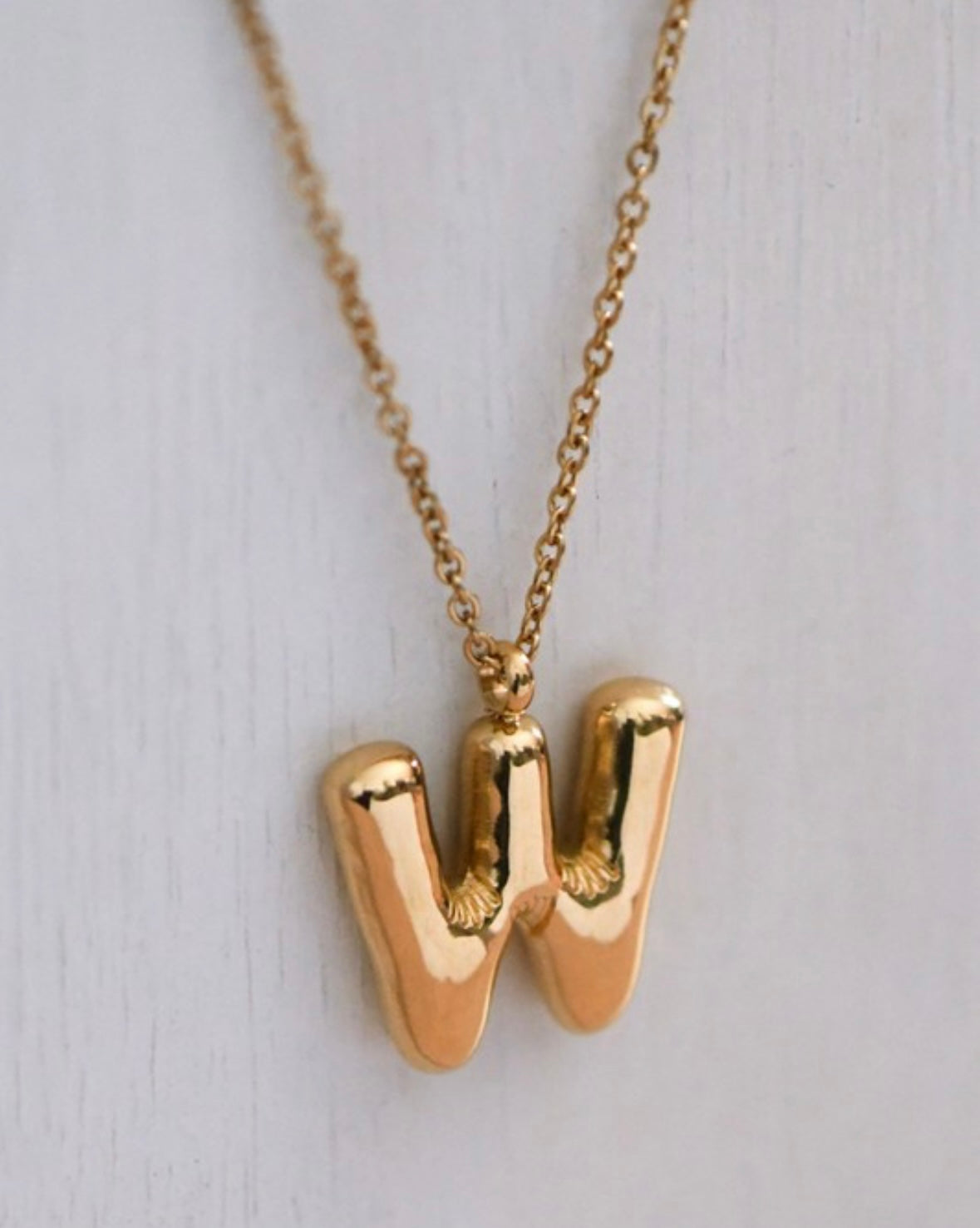 Bubble Initial Necklace