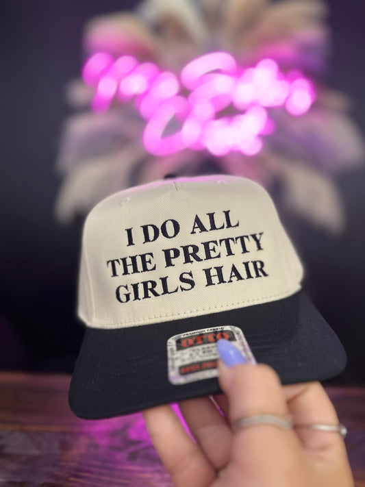 Pretty Girls Hair Canvas Hat