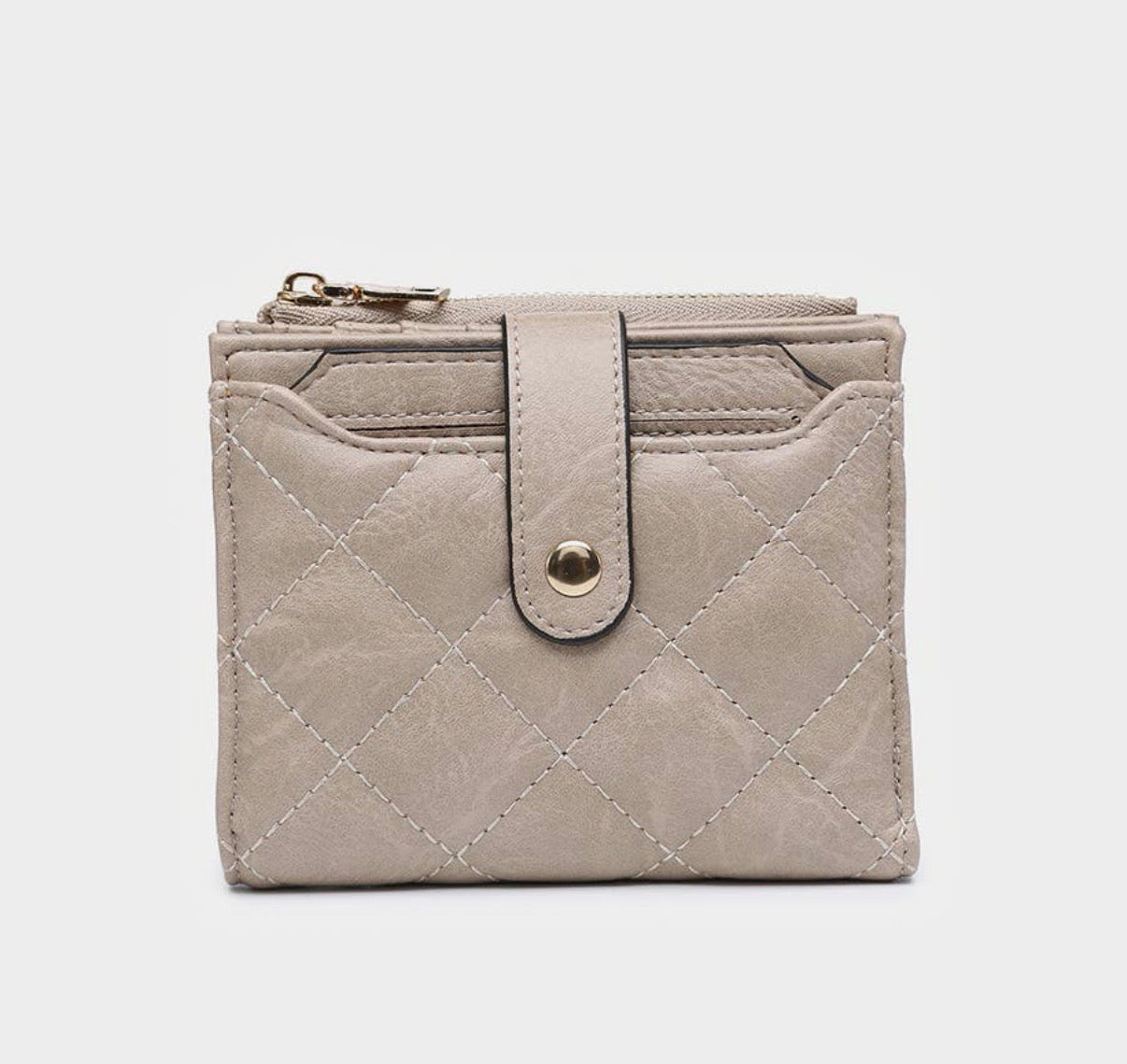 Melody Quilted Zip Top Wallet