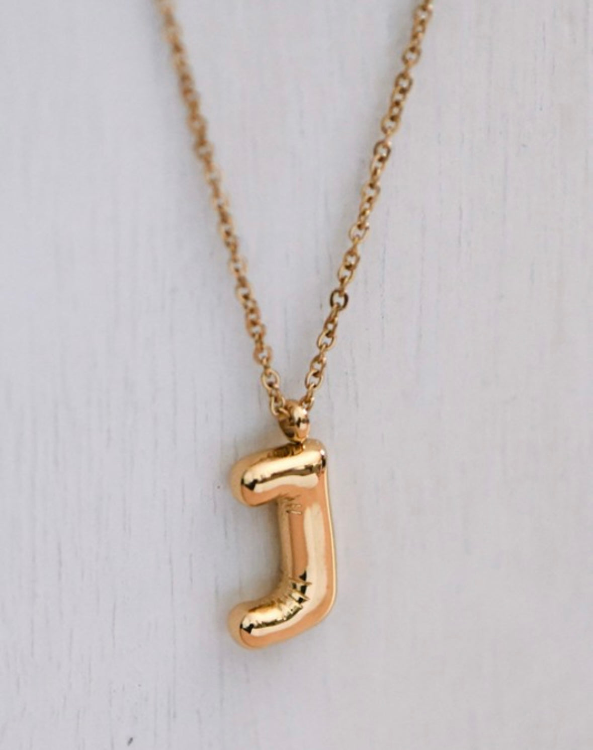 Bubble Initial Necklace