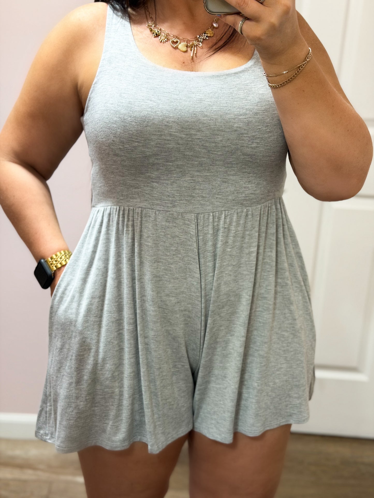 Always Around Romper, Pink
