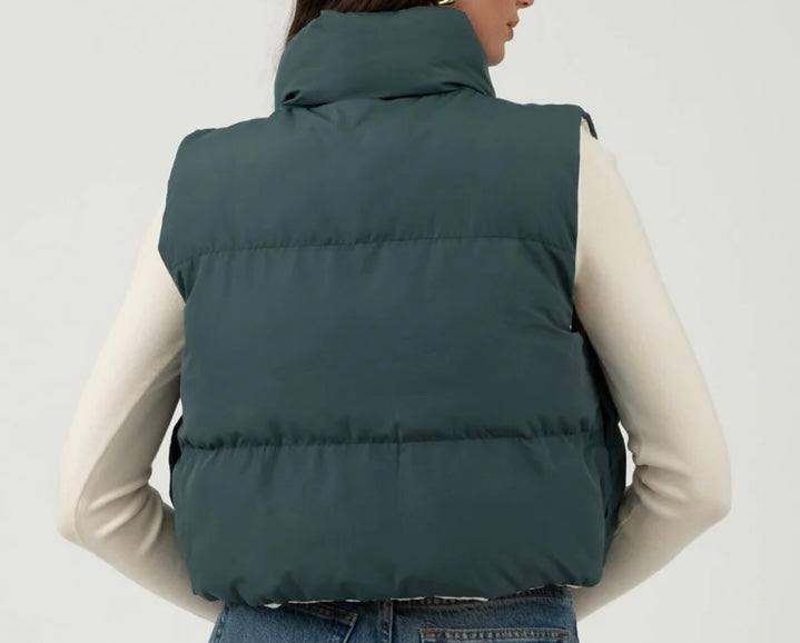 Layered Warmth Reversible Vest