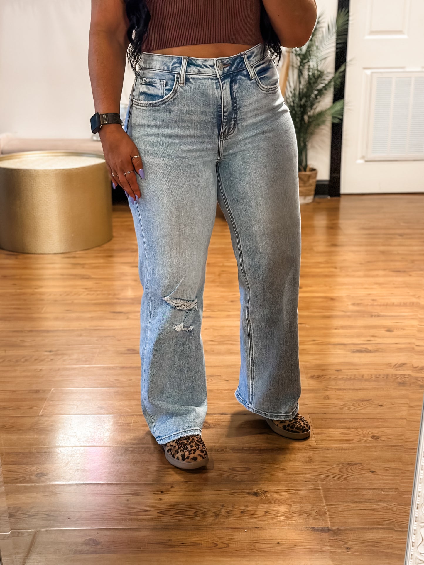 Luci Tummy Control Wide Leg Jeans