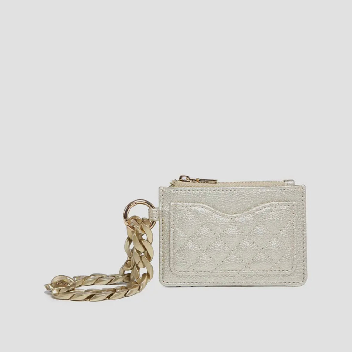 Rhodes Quilted Wallet w/Chain Bangle