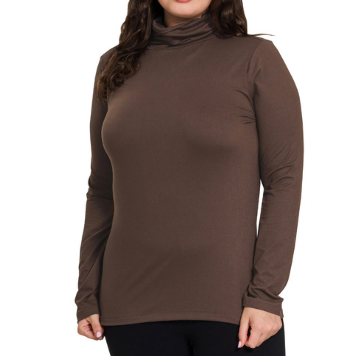 Mock Neck Basic Top