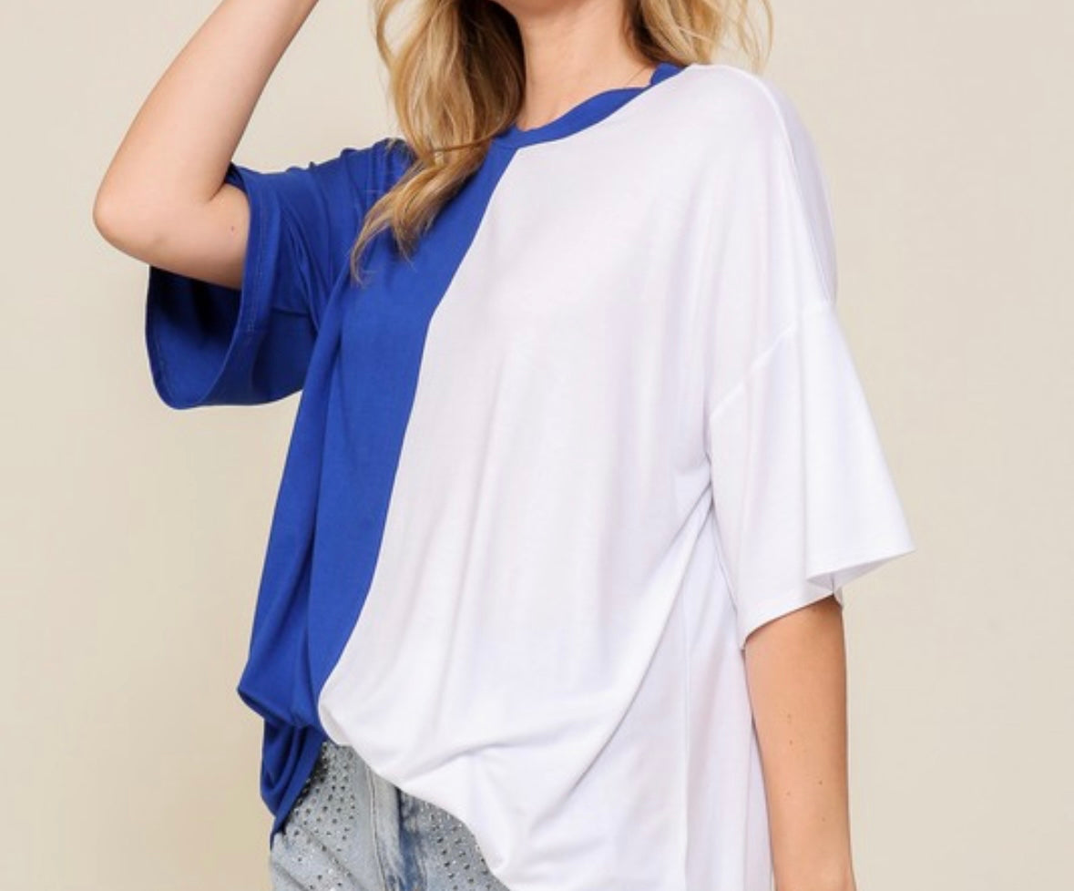 Colorblock Game Day Top