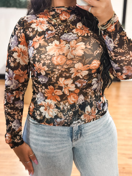 Floral Affair Sheer Top