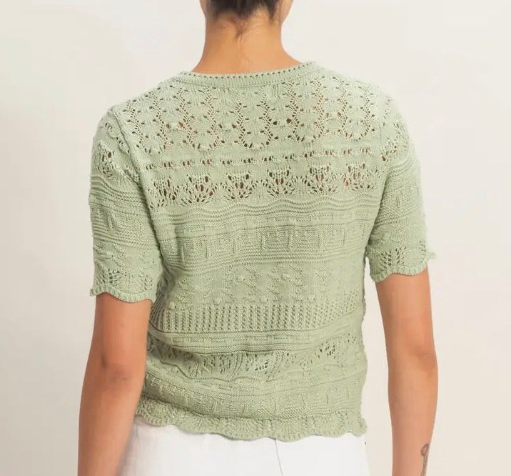 Find Joy Textured Knit Top