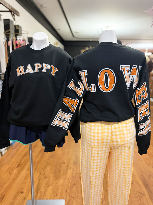 Happy Halloween Black Sweatshirt
