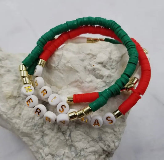 Merry Christmas Bracelet Set