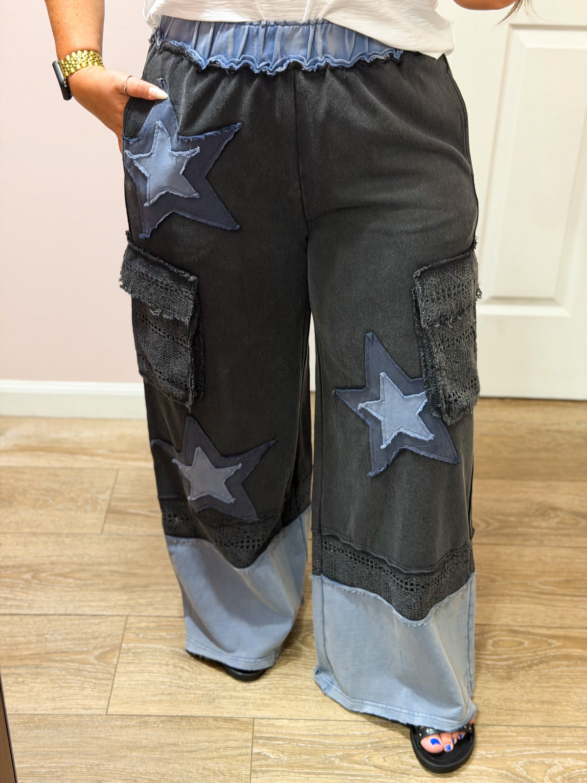 Days End Star Patch Pants