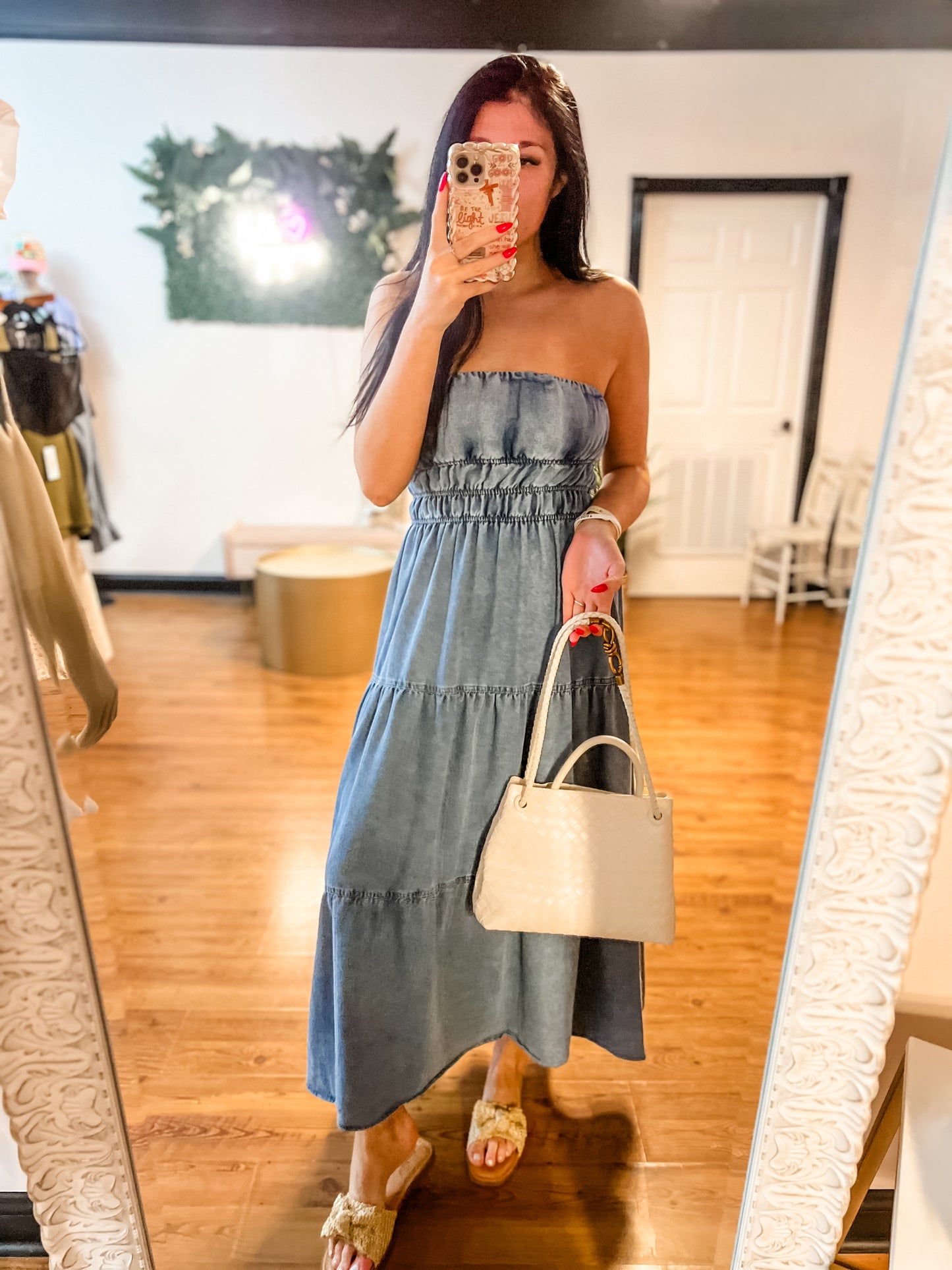 Summer Dreams Denim Midi Dress